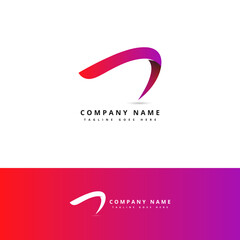 Vector Abstract Arrows Icon. Modern Design Elements Isolated On Red And Blue gradient White. Simple Logo Elements