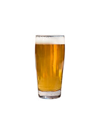 Pint of beer isolated cutout