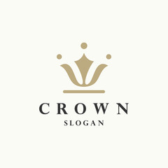 Crown logo icon design template vector illustration