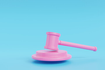 3d illustration of a judge's hammer justice concept of law icon on paper clipboard Professional lawyer 3d, punishment, judgment, legal counsel, lawyer, auction. Judge, arbitration, court.
