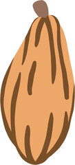 cacao fruit doodle drawing