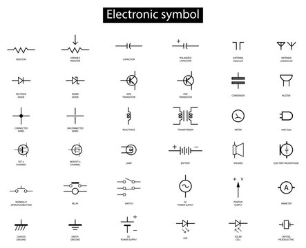 electronic circuit symbols chart