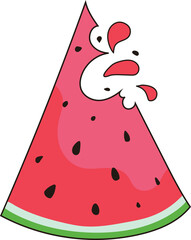 Watermelon Slice Illustration