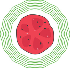 Watermelon Slice Illustration