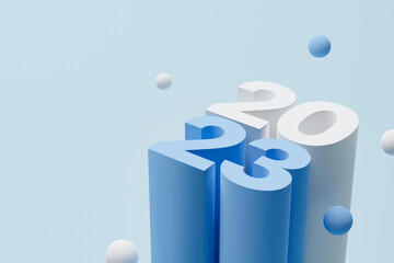 Happy new year 2023. New year resolution 2023. 3d render illustration