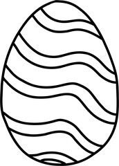 simplicity easter egg freehand drawing