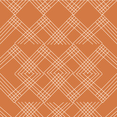 abstract line art boho style seamless pattern