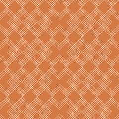 abstract line art boho style seamless pattern