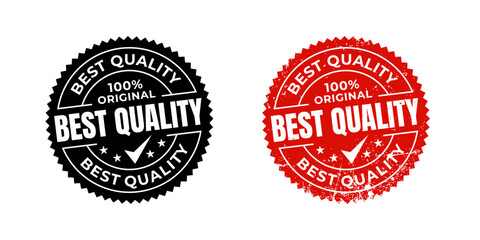Best quality product label badge grunge stamp design. Vector Grunge Rubber stamp