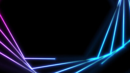 Blue ultraviolet laser lines abstract hi-tech background