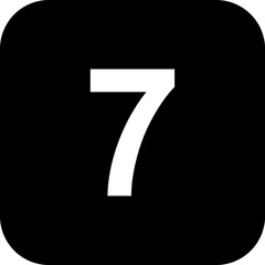 number 7 made of spheres