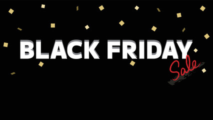 ブラックフライデーの広告テンプレート　横長　16:9