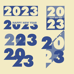 2023 DESIGN LOGO OR GRAPICH RESOURCE 2023 MODERN FLAT DESIGN.