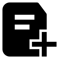 Fototapeta premium Icon Additional With Style Glyph