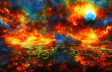 Obraz na płótnie Canvas Color Explosion