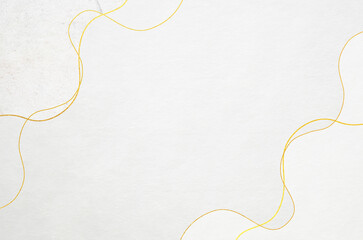 Abstract gold wave pattern on Japanese washi paper texture. Elegant Japanese style background.