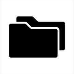 Folder Icon Vector Line Design Template. Folder Icon in trendy flat style isolated on white background,