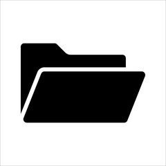 Folder Icon Vector Line Design Template. Folder Icon in trendy flat style isolated on white background,