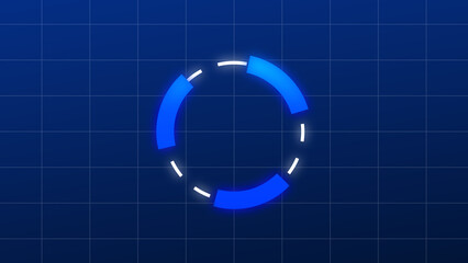 Futuristic digital hud background animation , digital portal background