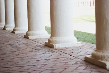 columns of architecture at UVA (university of virginia) 