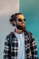 Confident Hipster Man Portrait