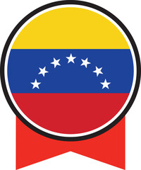 Venezuela flag, the flag of Venezuela, vector illustration	
