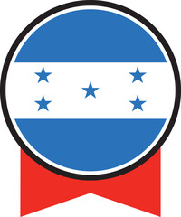 Honduras flag, the flag of Honduras vector illustration	