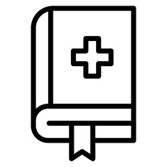 Obraz premium information,book,tutorial,dictionary, education icon