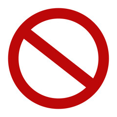 Isolated red Not Allowed stop sign, Prohibition sign or stop sign illustration transparent png