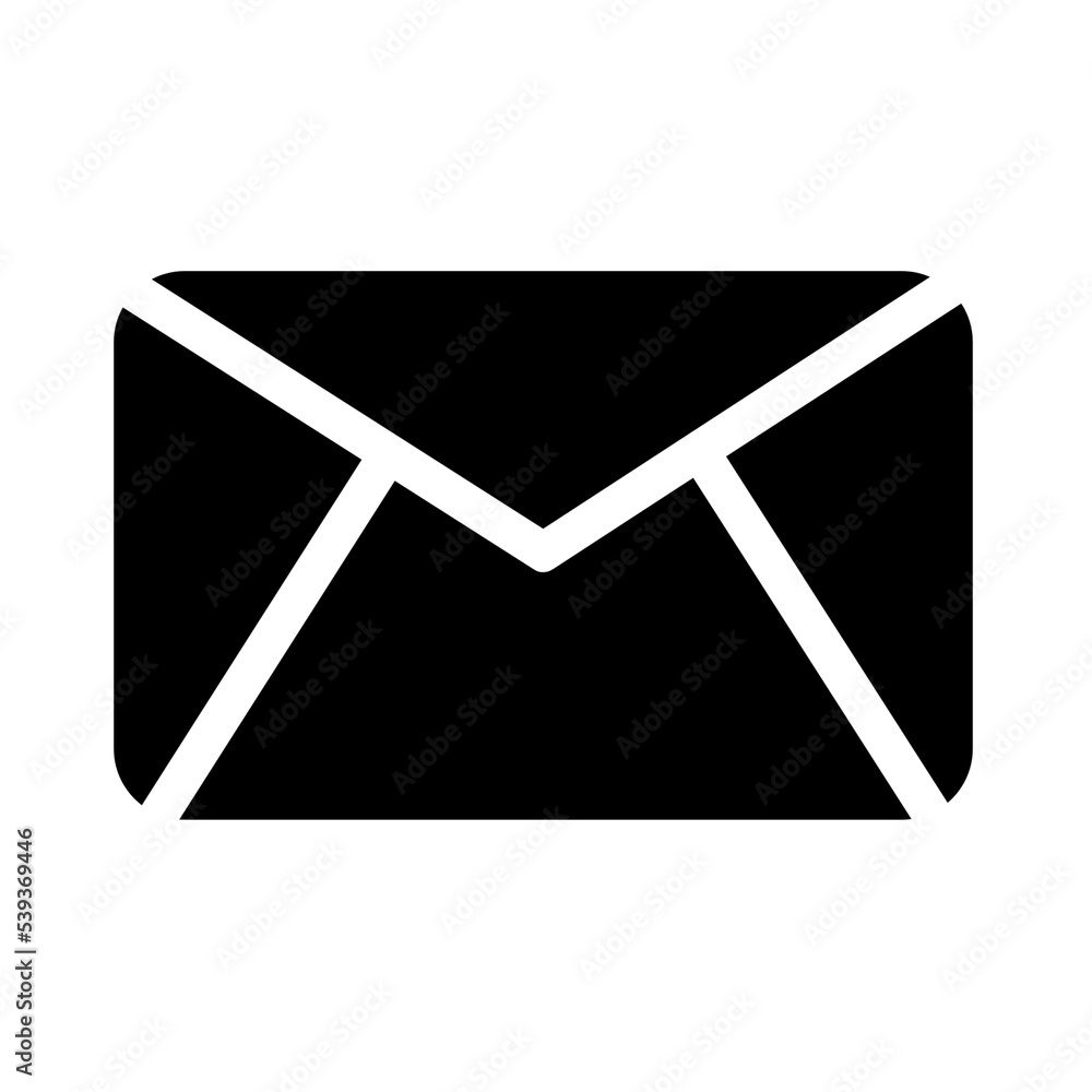 Wall mural email envelop message icon