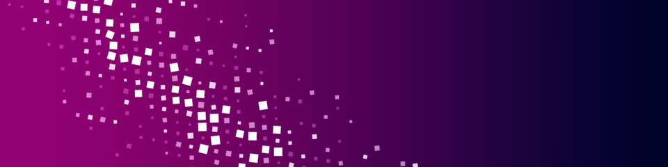 Geometric colored mosaic background frame. Texture of chaotic squares, dots, fragments, pixel. Connection of ornament lines. Banner for technology, websites, presentations. Vector