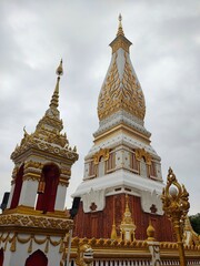 Fototapeta premium That Phanom Pagoda at Wat Phra That Phanom, This temple is a popular pilgrimage destination for those born in the year of the Monkey.