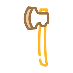 broad axe hatchet color icon vector. broad axe hatchet sign. isolated symbol illustration