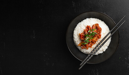 A set of Korean dishes