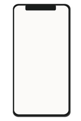 color smartphone mockup.. on white background. mobile phone icon on background 2