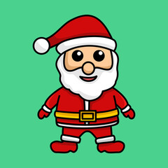 Vector illustration of santa claus on christmas event