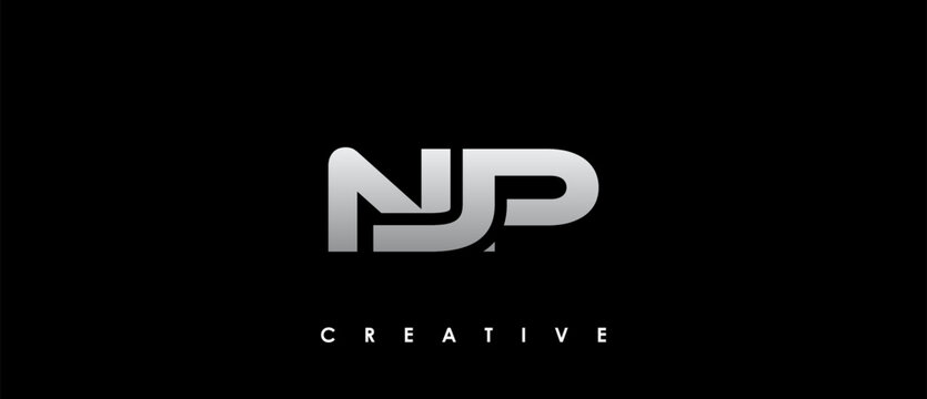 NJP Letter Initial Logo Design Template Vector Illustration