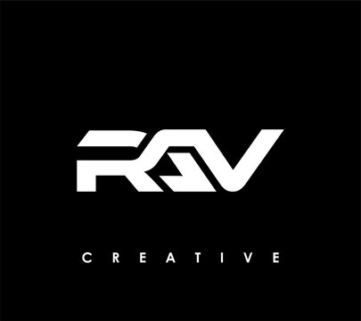 RAV Letter Initial Logo Design Template Vector Illustration
