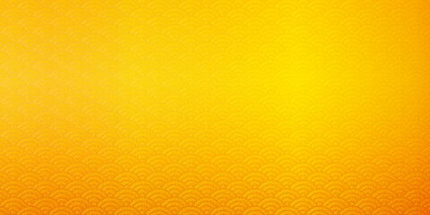 金色の青海波の背景画像　年賀状用の背景イラスト　