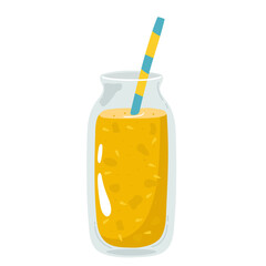 Colorful Set of smoothies. Superfoods and health or detox diet food concept in sketch style