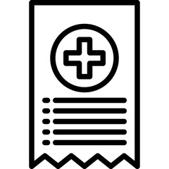 Fototapeta premium Bill blue outline icon