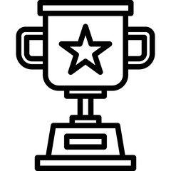Trophy outline icon