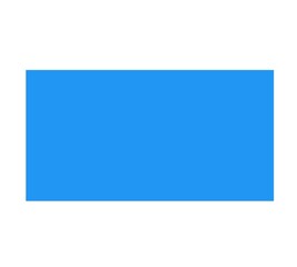 Blue rectangular shape icon  