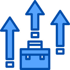 Career filled outline icon