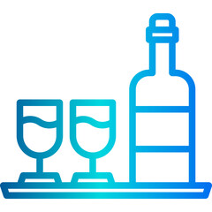 Wine outline icon