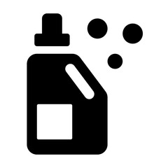 Detergent Bottle Glyph Icon Vector