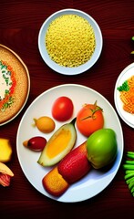 A picture of the food on the table. Ingredients. 