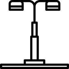 Lamp post_1 outline icon