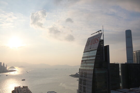 Hong Kong - October 19 2022: Ubs Office Building In Hong Kong