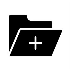 folder icon vector design element, on white background.